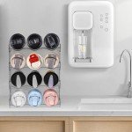 Stackable 4-Tier Water Bottle Organizer Rack