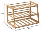 3-Tier Bamboo Water Bottle Organizer for Cabinets