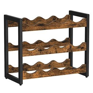 3-Tier Bamboo Wine and Bottle Organizer Rack