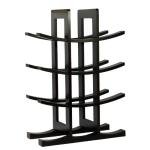 12-Bottle Dark Espresso Bamboo Wine Rack