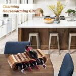 Acacia Wooden Wine Rack for 8 Bottles