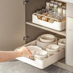 WeyKings Adhesive Pull-Out Cabinet Organizer Shelves