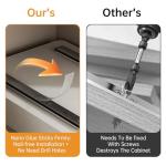 WeyKings Adhesive Pull-Out Cabinet Organizer Shelves