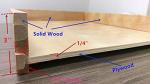 Wood Roll-Out Drawer Tray for Kitchen Storage