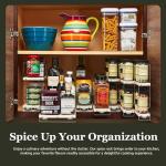 Vertical Mounted Spice Rack with 3 Drawers