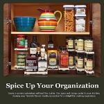 Adjustable Pull-Out Spice Rack Organizer - Cream