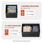 WLIVE 7-Drawer Dresser and TV Stand Combo