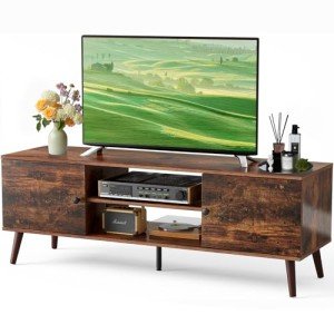 DUMOS Mid Century Modern TV Stand with Storage