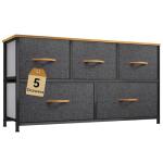 5-Drawer Fabric Tower Dresser for Organized Spaces