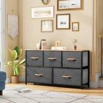 5-Drawer Fabric Tower Dresser for Organized Spaces