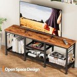 Furologee Rustic TV Stand for 55-Inch TVs