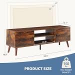 DUMOS Mid Century Modern TV Stand with Storage