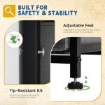 5-Drawer Fabric Tower Dresser for Organized Spaces