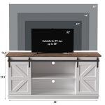 JUMMICO 65 Inch TV Stand with Sliding Doors