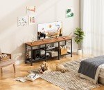 Furologee Rustic TV Stand for 55-Inch TVs