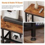 Furologee Rustic TV Stand for 55-Inch TVs