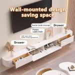 Modern Floating TV Stand with Storage Drawers