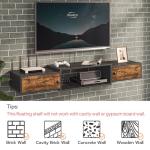 Modern Floating TV Stand with Power Outlet - 55