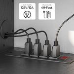 Modern Floating TV Stand with Power Outlet - 55