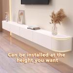 Modern Floating TV Stand with Storage Drawers