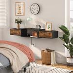 Modern Floating TV Stand with Power Outlet - 55