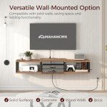 Wall-Mounted Floating TV Stand with Storage