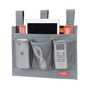 Zafit Grey Bedside Caddy with 4 Pockets