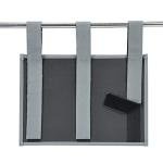 Zafit Grey Bedside Caddy with 4 Pockets