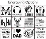 Personalized Wooden Headphone and Controller Stand