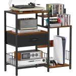 Snughome Audio Video Media Stand and Storage Shelf