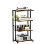 4-Tier Corner AV Media Stand and Organizer