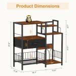 Snughome Audio Video Media Stand and Storage Shelf