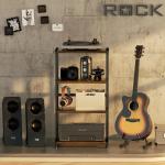 4-Tier Corner AV Media Stand and Organizer