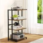 4-Tier Corner AV Media Stand and Organizer
