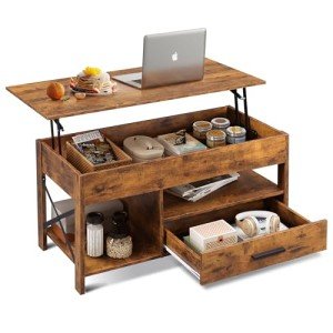 WLIVE 39" Lift Top Coffee Table with Storage