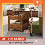 WLIVE 39" Lift Top Coffee Table with Storage