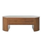 Lift Top Coffee Table with Hidden Storage - Brown