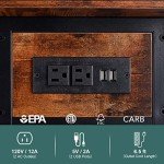 Yoobure Flip Top End Table with Charging Station