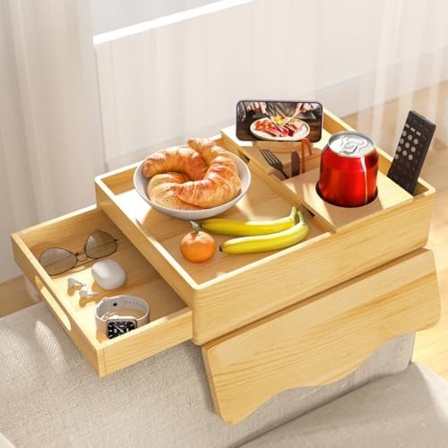 7-in-1 Couch Tray with Swivel Phone Holder