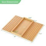 Bamboo Sofa Arm Tray Table with Cup Holder