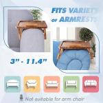 Clip-On Sofa Armrest Tray with Snack Table