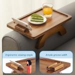 Clip-On Sofa Armrest Tray with Snack Table
