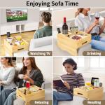 7-in-1 Couch Tray with Swivel Phone Holder