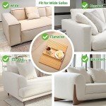 Bamboo Sofa Arm Tray Table with Cup Holder