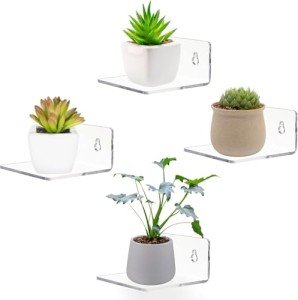 Acrylic Floating Wall Shelves for Home Decor