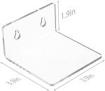 Acrylic Floating Wall Shelves for Home Decor