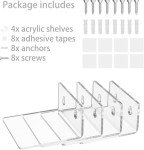 Acrylic Floating Wall Shelves for Home Decor