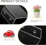 Acrylic Floating Wall Shelves for Home Decor