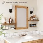 Over Toilet Shelves for Bathroom Storage - Rustic Brown