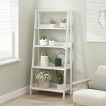 White 5-Tier Ladder Display Shelf
